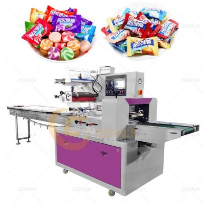 Oc-250b Automatic Horizontal Pillow Small Single Bag Hard Candy Flow Packing Machine